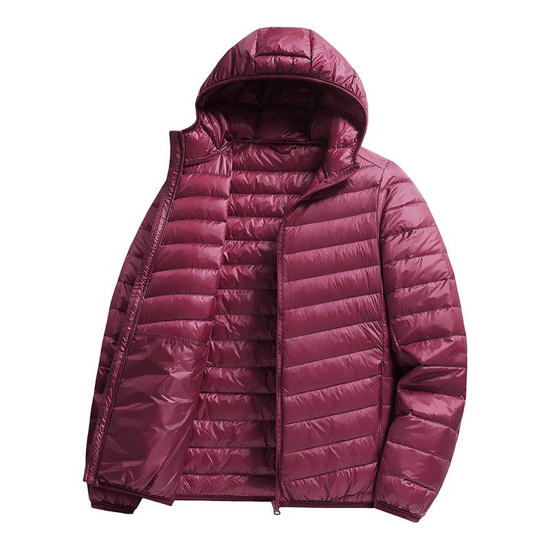 Outdoor Mountain Style Men's Lightweight Down Hoodie Jacket