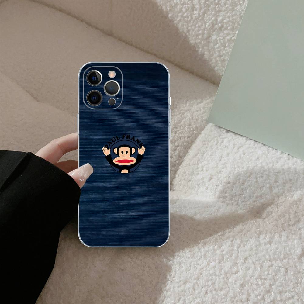 Fashion Logo P-Paul F-Frank For IPhone 17 16 15 14 13 12 Mini 11 Pro Max Transparent Case
