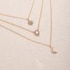 Stacked Star Necklace Jewelry Women's Retro Multi-layer Light Luxury Design Diamond-encrusted Water Drop Pendant