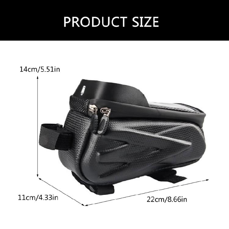 Bicycles Large Capacity Top Tube Bag Reflective Saddles Bag Head Bag Bicycles Front Beam Bag Watertight Phone Hard Case
