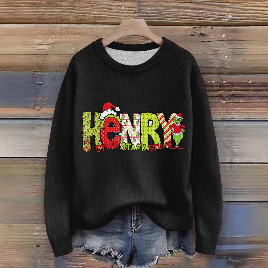 Women's Fashion Casual Long Sleeve Neck Sweater Pullover Top