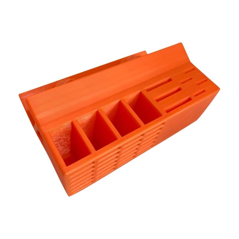 

Modular Card Storage Case With Customizable Dividers And Secure Snap Lock Suitable For Organized Workspaces Protective оранжевый