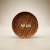 Handmade Retro Round Bamboo Basket: Multi-Purpose Storage, Winnowing Sieve, and Fruit Plate
