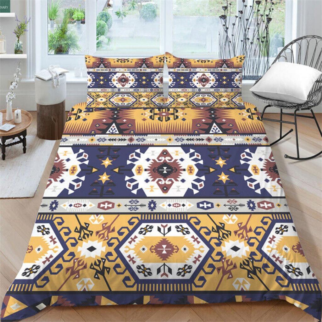 Vector Ethnic Style Bedding Sets Soft Duvet Cover Set Highend Bedroom Decor Gift