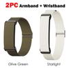 1-2PC Nylon Band for Google Fitbit Air Strap Biceps Strap Fitness Tracker Replacement Band Adjustable for Google Fitbit Air Band