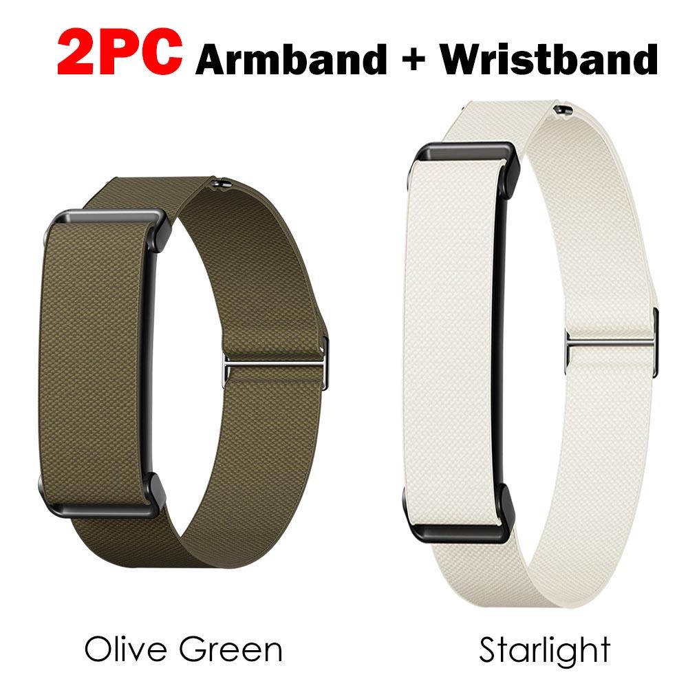1-2PC Nylon Band for Google Fitbit Air Strap Biceps Strap Fitness Tracker Replacement Band Adjustable for Google Fitbit Air Band