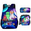 Classico Popolare Nuovo Garten of Banban Stampa 3D Set da 3pz Zaini Scolastici Quaderno da Viaggio Zaino Borsa a Tracolla Borsa Pranzo Astuccio
