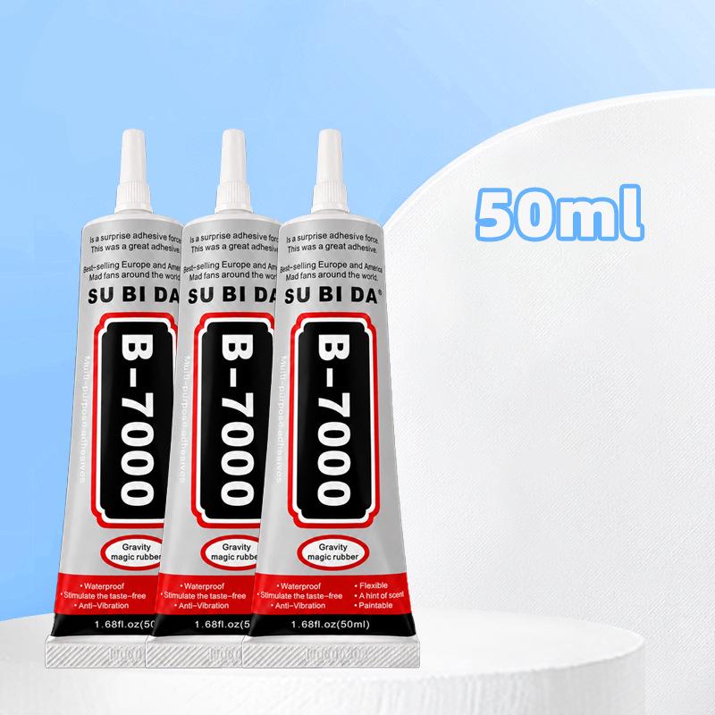 B-7000 Needle Tip Transparent Glue for Phone, Screen Repair, & DIY Jewelry - Strong, Soft Tube Adhesive