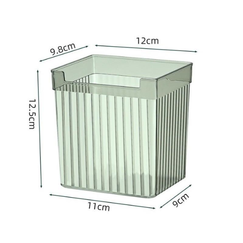 Transparent Pet Plastic Fridge Organizer, Multipurpose Refrigerator Side Door Storage Bin