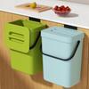 Wall Mounted Food Waste Basket Plastic Small Countertop Compost Bin Simple Food Scrap Container