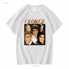 GEORGE CLOONEY T-SHIRT Vintage T-Shirt Anni '90 Retro Merch Omaggio Fan manica lunga o corta vintage Lavato grafica Unisex Versatile