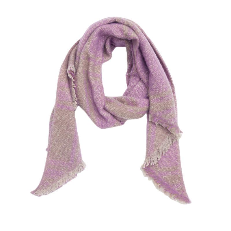 Diagonal Scarf Fashion Women Shawl Yarn Rhombus Shawl Circle Keep Warm