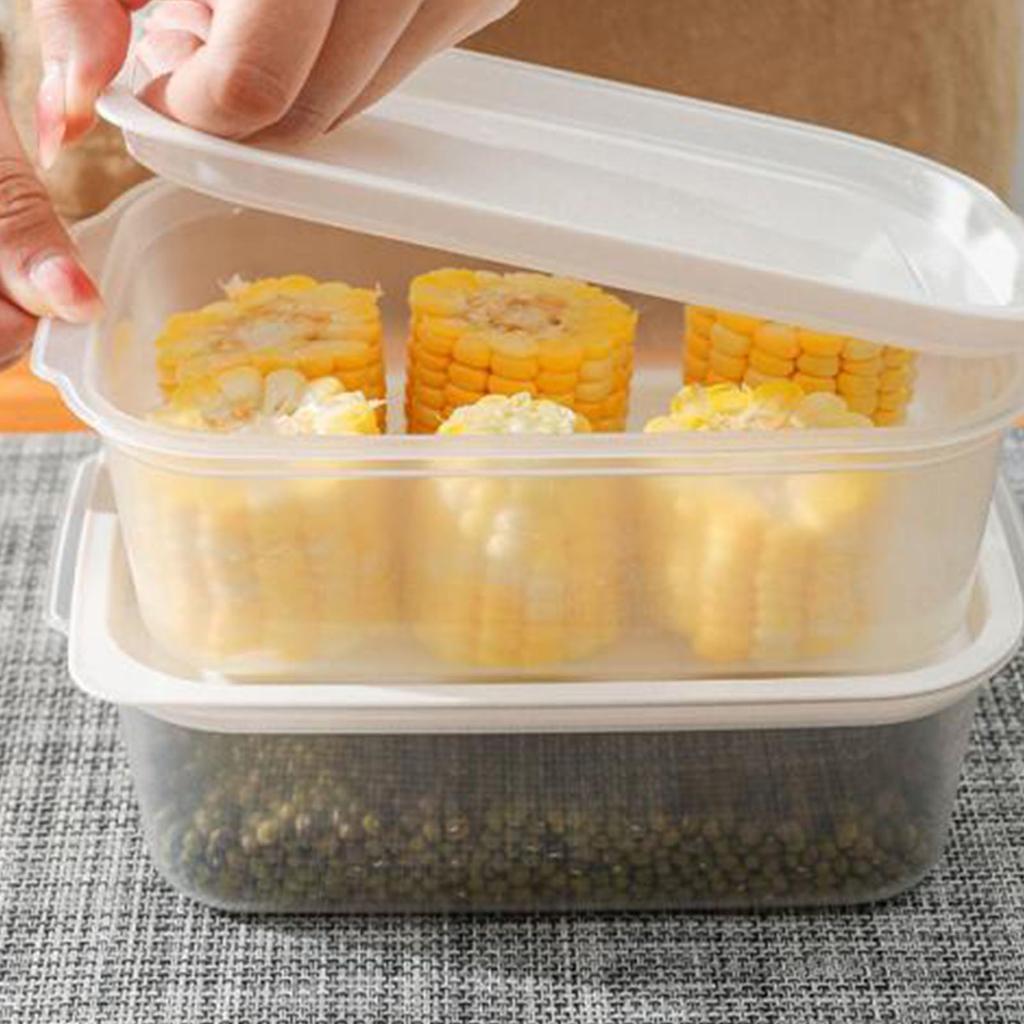 850ml Food Storage Container with Lid Rectangular PP Plastic Food Sealing Box for Refrigerator Microwave Oven