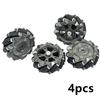 4Pcs Technical Mecanum Wheels Universal Tires Omnidirectional Wheel Compatible EV3 Robotics DIY Electric Building Blocks Car Toy