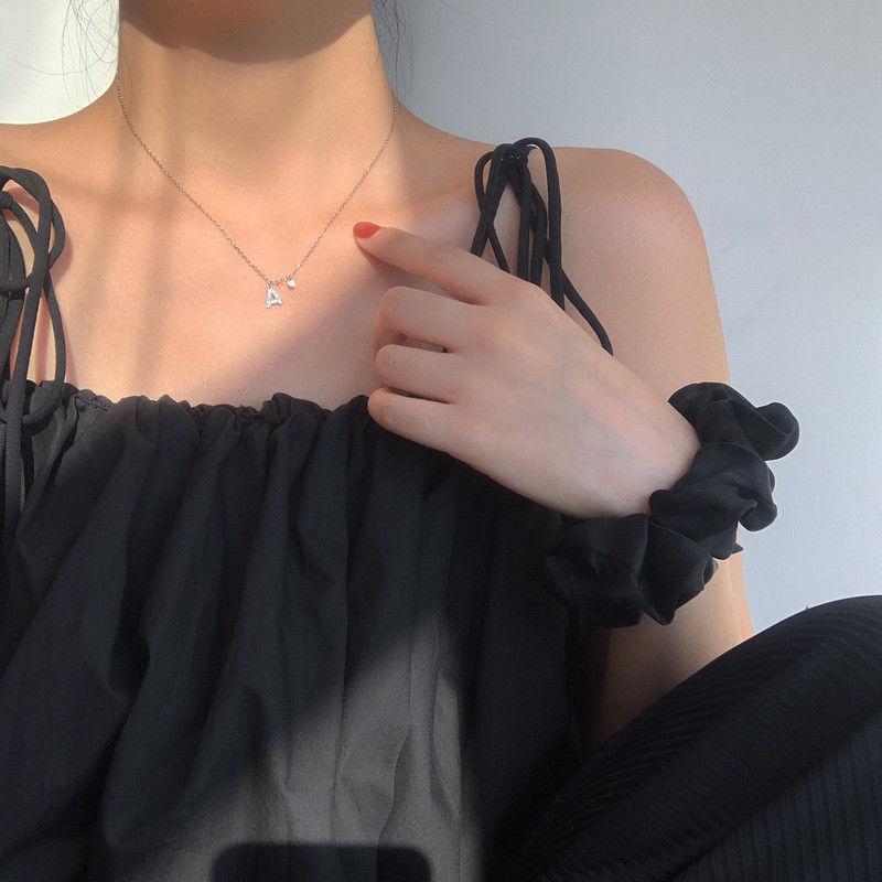 Geometric Pendant Necklace With Large And Small Squares