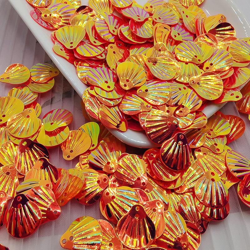 1pack Glitter Sea Shell PVC Loose Sequins for Sewing Embellishment Findings Wedding Handcraft Women Clothes Dress Accessories