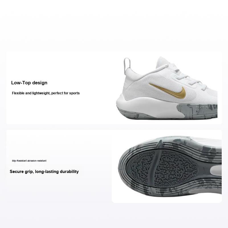 Nike IsoFly PS белые серые золотые детские кроссовки Cool-Grey Wolf-Grey Metallic-Gold-Star FQ7670-100 29.5