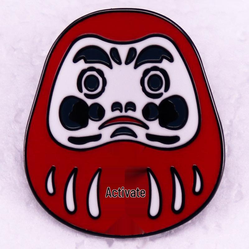 Daruma Doll Brooch