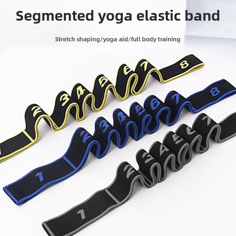 Yoga Stretch Band Open Back Shoulder Fitness Women Resistance Training Equipment Segmental Digital Stretch Band Tension Rope