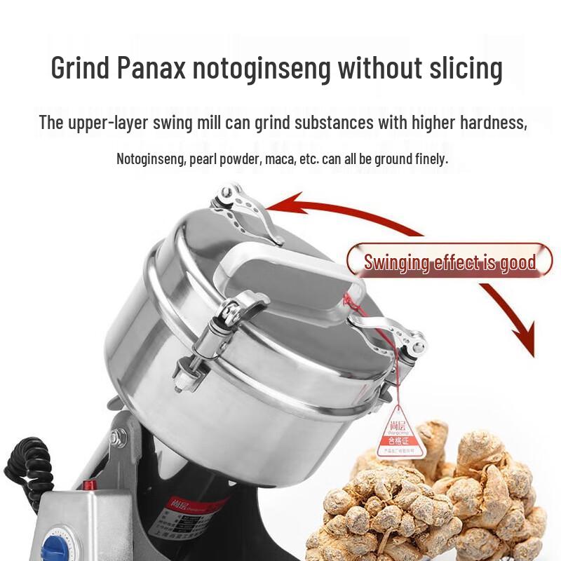 ZISIZ Electric Ultra-Fine Grain & Herb Grinder