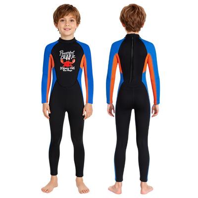 Kids 2.5mm Neoprene Full Wetsuit Diving Snorkeling Surfing Winter Swimming Boys Thermal Long Sleeve Dive Suit