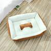 Pet Nest All-Season Universal Cat & Dog Bed - Rectangular, Bone-Shaped Pad for Medium To Large Pets