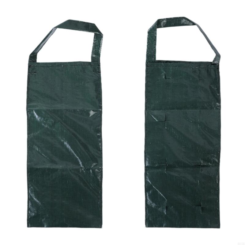 3Pcs Hanging Plant Grow Bag Outdoor Compost Seedling Planter Garden Supplies Multi-Pocket Strawberry Fruit B03E
