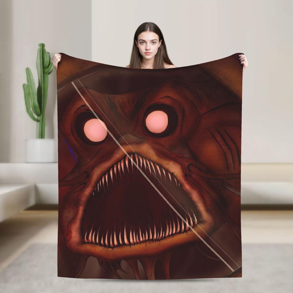 Iron Lung Horror Movie Knitted Blankets Velvet Lightweight Throw Blanket for Bedding Couch Bedroom Quilt