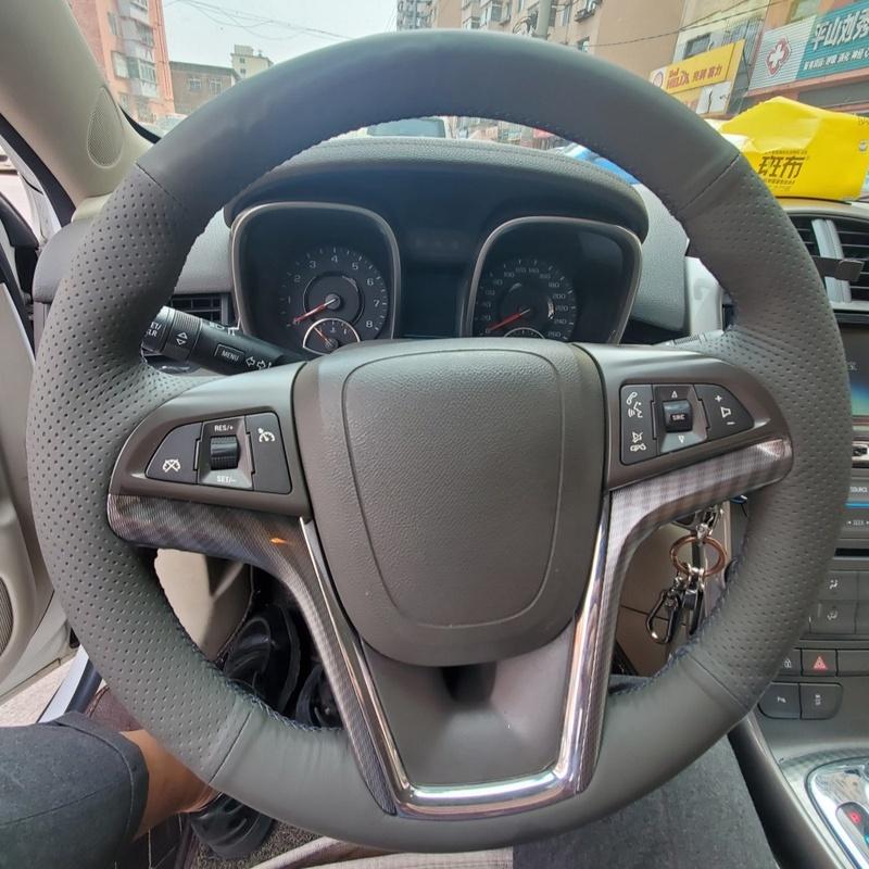 

Чехол- оплетка на руль автомобиля своими руками из микрофибры и кожи для Chevrolet Malibu 2011-2014 Volt 2011 2012 2013 2014 2015 Оплетка руля Green Thread