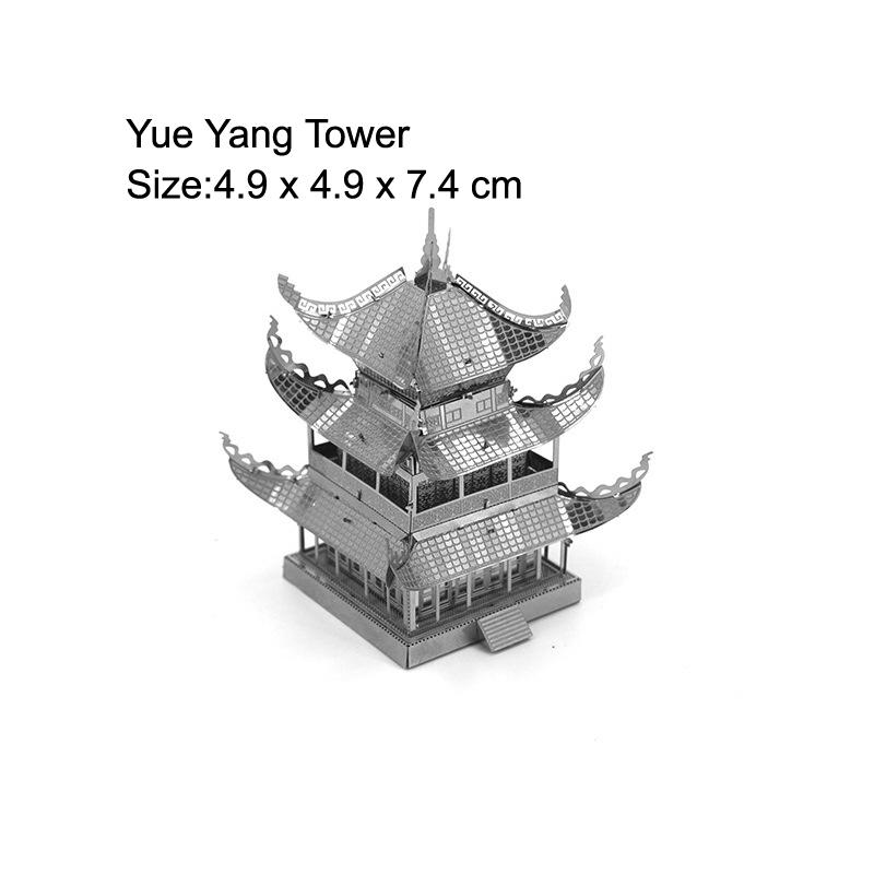 World Architecture Ii 3D Metal Puzzle Model Diy Laser Cut Jigsaw Model For Adult Kid Educational Toys Desktop Decoration