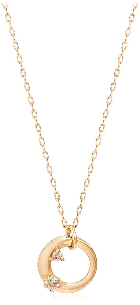 Estelle K10 Yellow Gold Diamond Necklace 0442-0420-0020-0000
