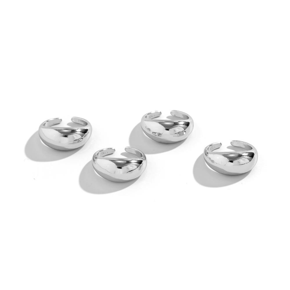 Metal Texture Open Ring Niche Ring Fashion Ring Set