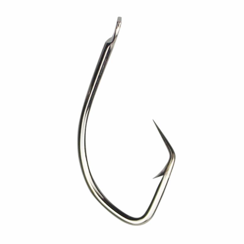 50 Pcs Turtle Snakehead Fishing Hook Set Specialized Catfish Eel Hooks with Return Bend Bulk Pack
