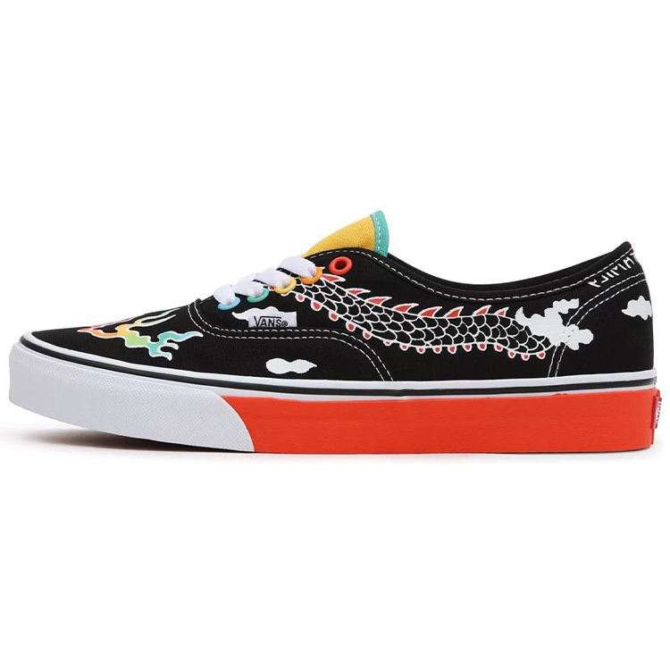 

Vans Оригинальные Классические Повседневные Низкие Кеды для Скейтбординга с Принтом Дракона Унисекс Кроссовки Черные Разноцветные VN0A5KRDATB 40.5