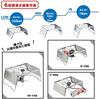 [Amazon.co.jp Exclusive] NANGOGEAR Grill Stand with Wind Shield, 6 Height Adjustments, Adjustable Stand #300, Trivet, Foldable Storage, Camping, 11206
