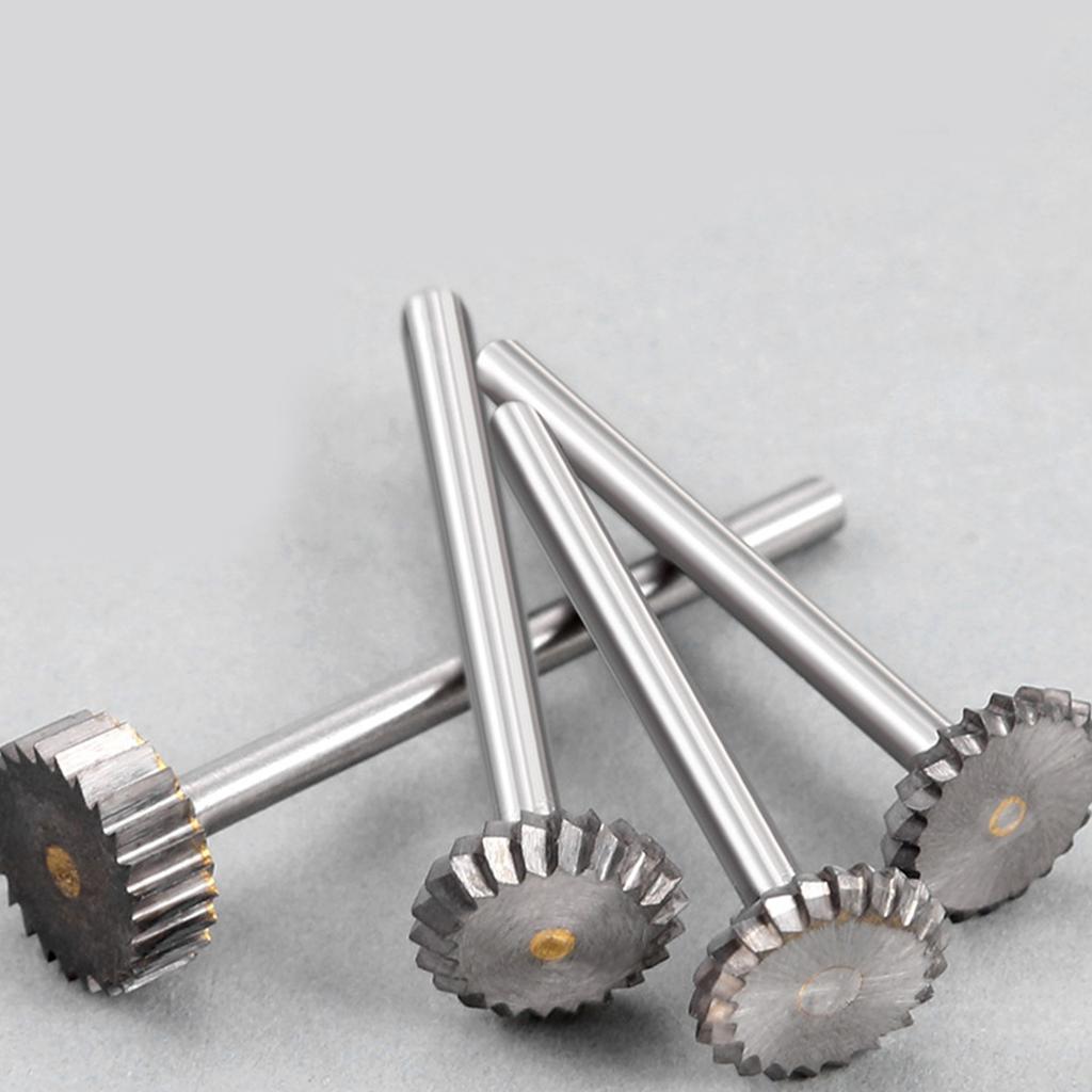 Cemented Carbide T Shaped Rotary Burr Cutter Round Shank Electric Grinding Head For Metal Wood Stone Engraving