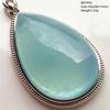 Natural Blue Aquamarine Oval Pendant Jewelry For Women Men Dark Aquamarine Necklace Fashion  Brazil AAAAAA