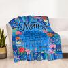 Best Mom In The World Flannel Blanket-Soft and Suitable for Sofas,Beds,Offices,Travel,All Seasons,Great Gift for Holidays and Birthdays.