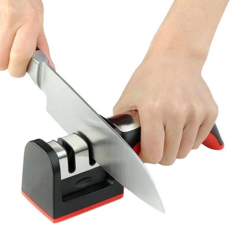 Stages For 2 Kitchen Knife Sharpener Sharpening Stone Tools Carbide Ceramic