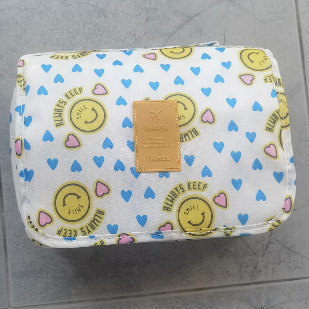 Cosmetic Bag Women Travel Pouch Waterproof Toiletries Beauty Organizer Ladies Bathroom Neceser Makeup Storage Bag With Hook Wash