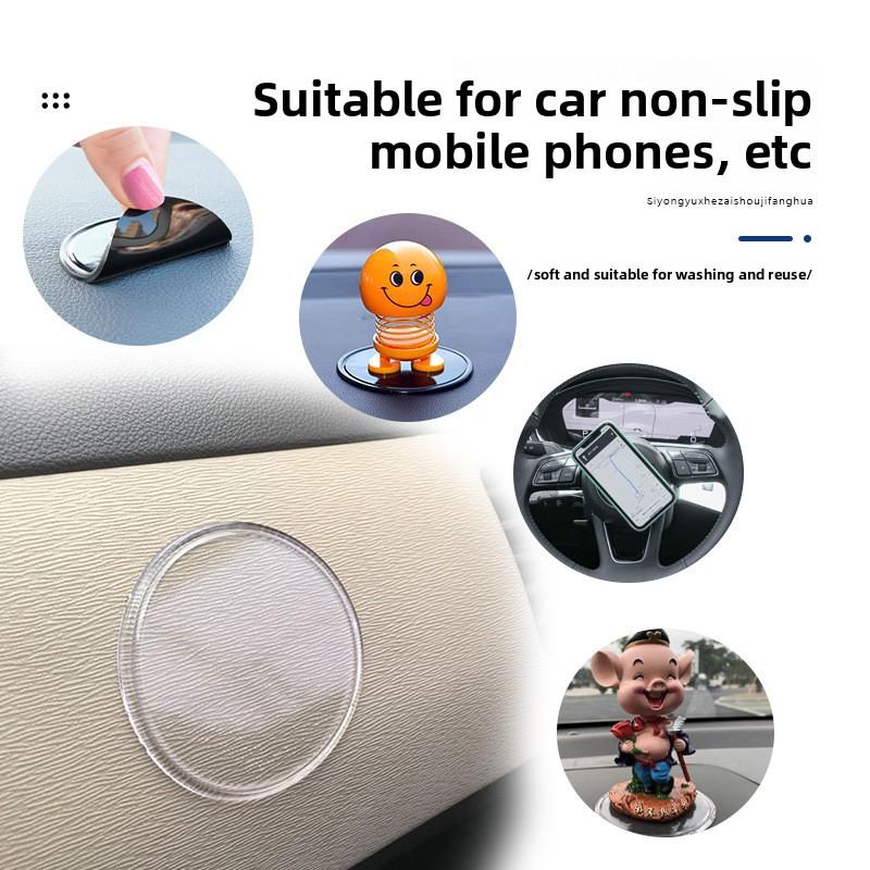 Non-slip Car Dashboard Mats, Removable Sticky Silicone Gel Pad, Automatic Magic Gel Holder