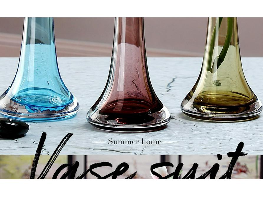 Elegant Glass Vase for Desktop Flower Arrangements - Creative Home Decor Ornament