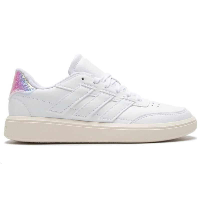 Adidas Courtblock Comfortable Leather Breathable Low-Top Running Shoes Women Sneakers White IF6464