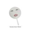 Hand Fan Summer Decoration Clear Round Pocket Fan for Performance Birthday