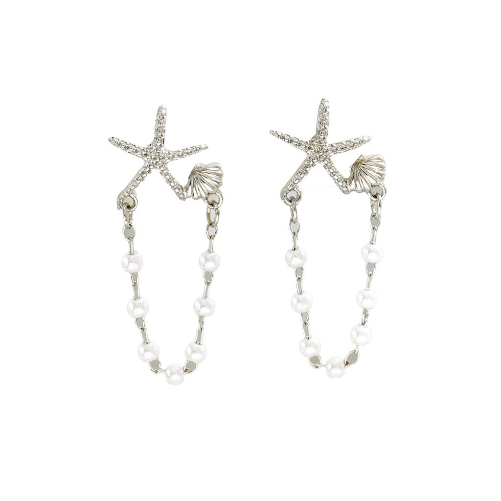 Bohemians Starfish Stud Earring Mascot Ornaments For Women Summer Beach Vacation Accessories Gift E0275