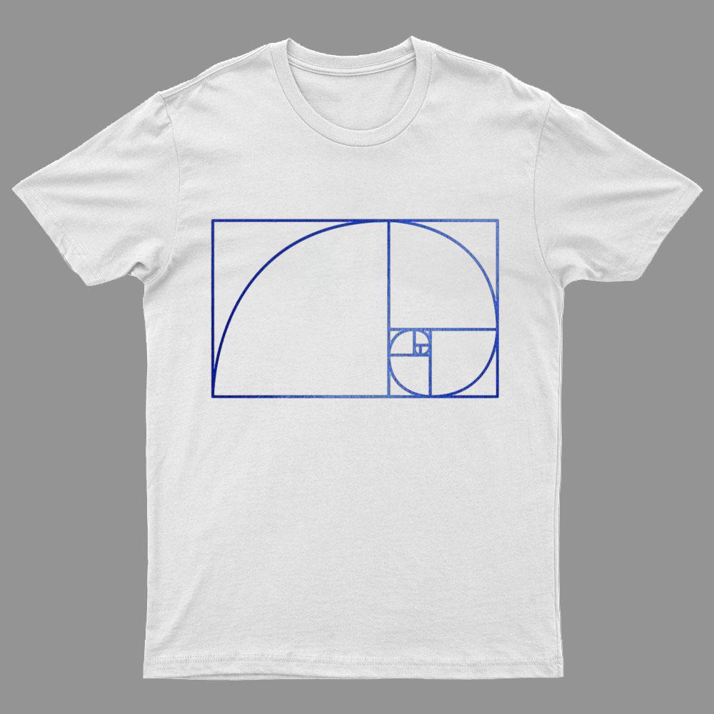 Fibonacci Spiral Geek Graphic T-Shirt