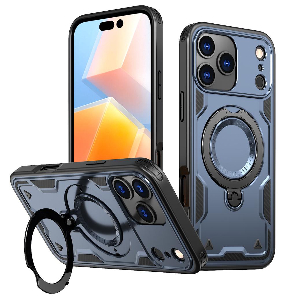New for IPhone17promax Mobile Phone Case Magnetic 360 Stand 16 Anti-fall for Apple 15pro Protective Case