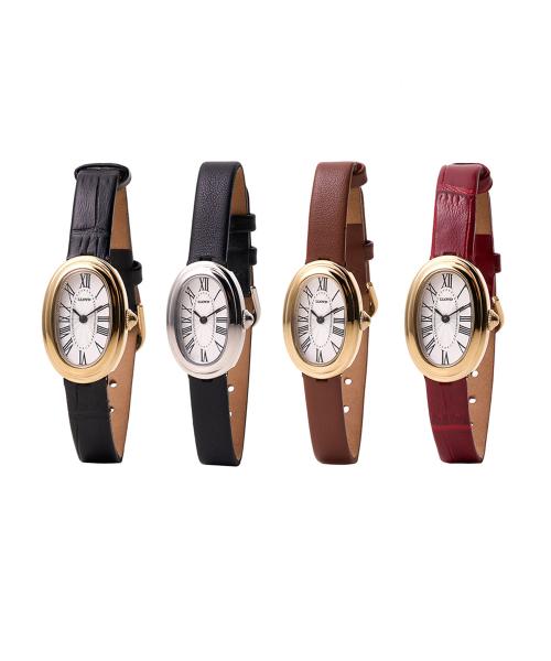 [LLOYD] LLOYD Awesome Oval Women s Leather Watch LL2G25802X & LL2G25803XGB