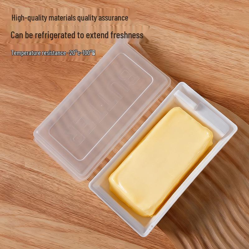 Butter and Cheese Slicer with Storage: Fresh-Keeping Organizer for Fridge/Freezer