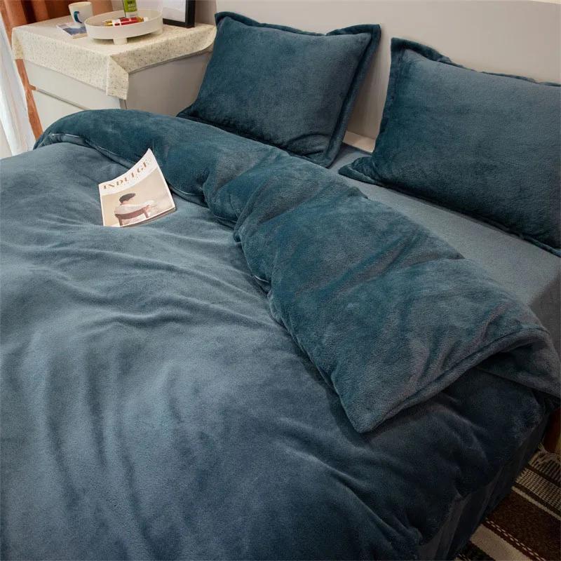 1pcs Duvet Cover Winter Warm Double Twin Queen King Quilt Cover Blanket Flannel Comforter Case Flannel Duvet Covers Bedding